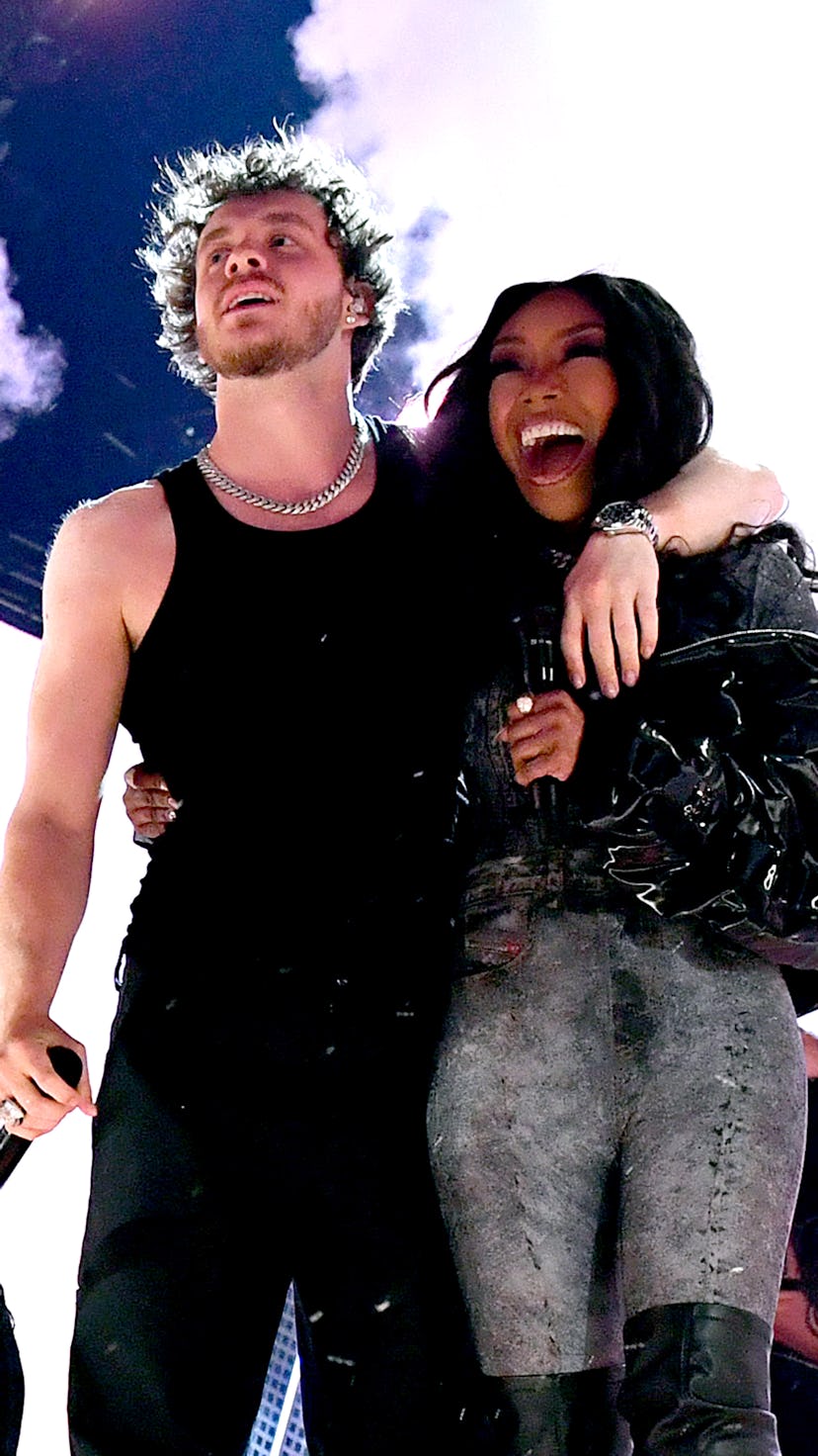 Jack Harlow and Brandy performed an unofficial remix of "First Class" at the 2022 BET Awards.