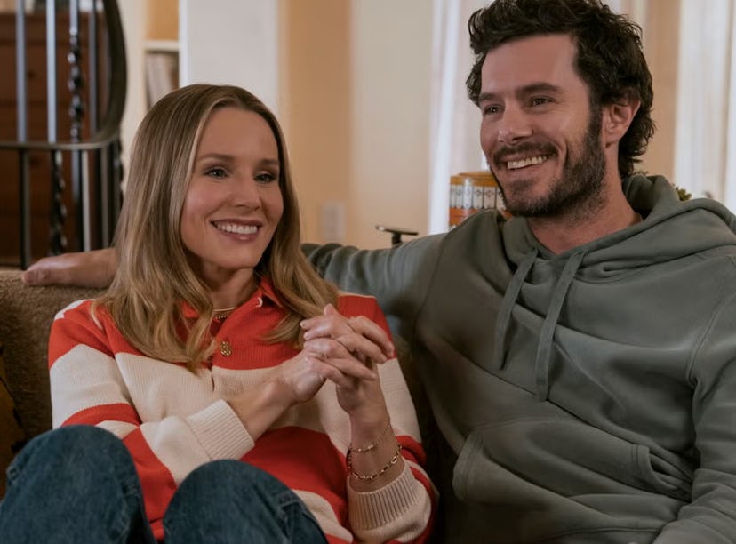 Adam Brody and Kristen Bell improvised a scene in 'Nobody Wants This.'