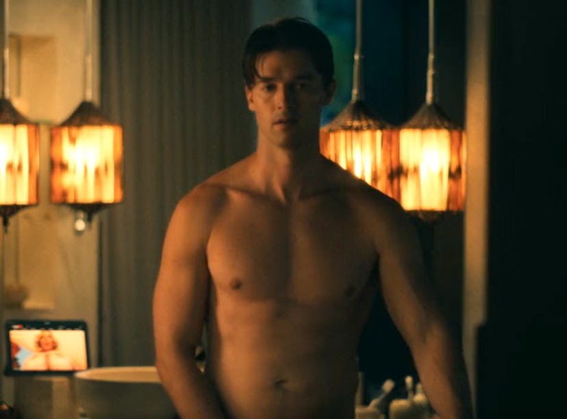 Patrick Schwarzenegger confirmed it was his real butt on 'The White Lotus.'