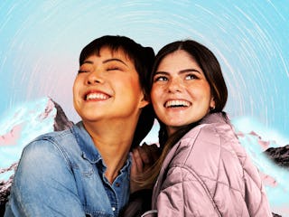 Two women celebrating their February 2025 horoscope.