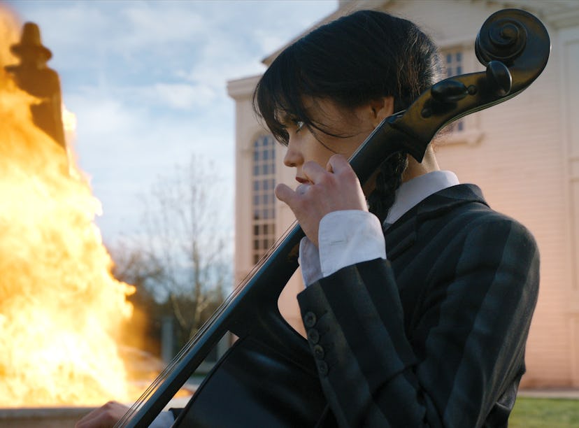 Jenna Ortega as Wednesday Addams in Wednesday