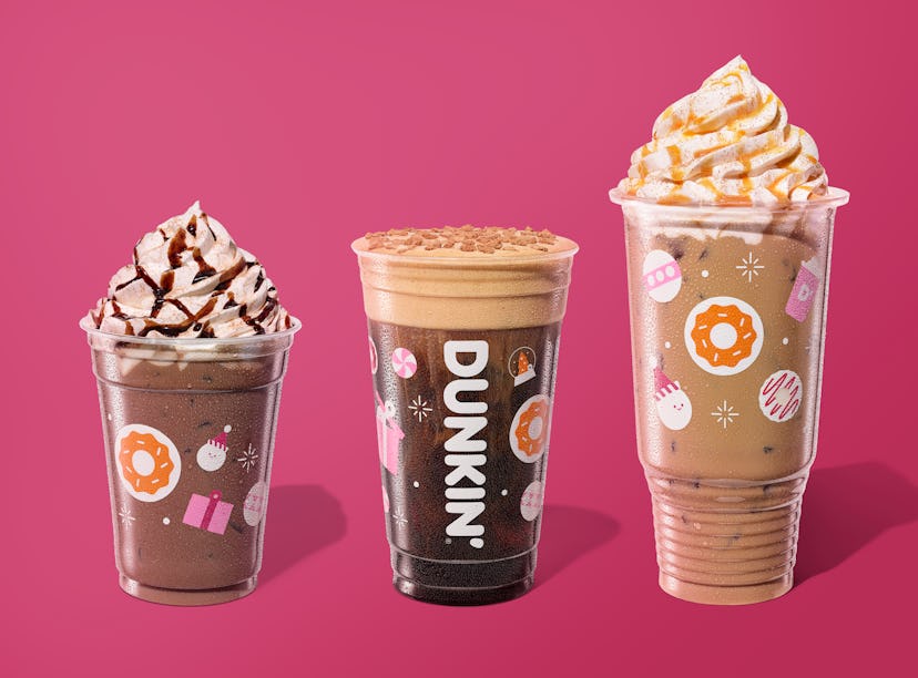 Dunkin's holiday 2024 menu is now available with a Cookie Butter Cold Brew and Holiday Cookie Signat...