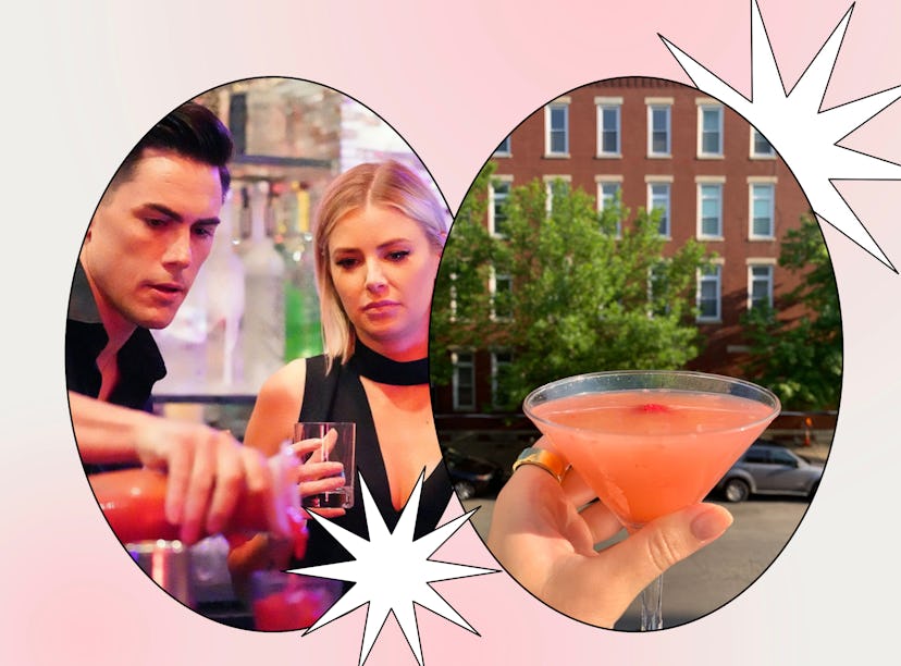 Tom Sandoval and Ariana Madix learn how to make the Vanderpump Pumptini recipe.