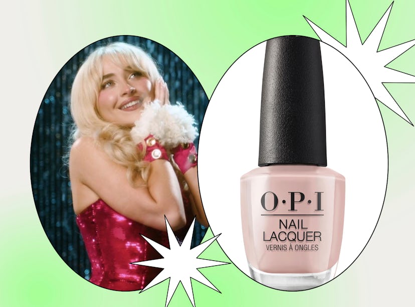 How to get Sabrina Carpenter's holiday manicure from her 'Nonsense Christmas' Netflix special.