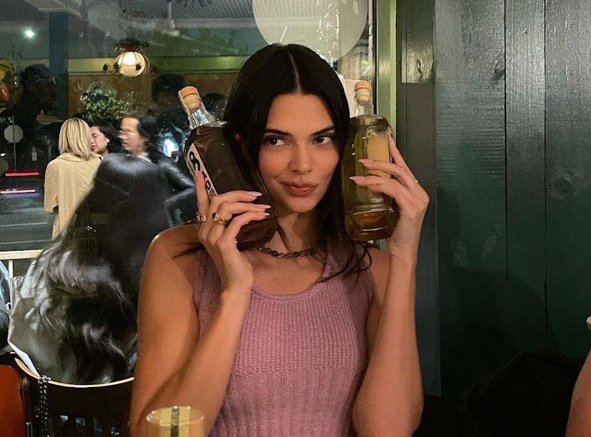 Kendall Jenner makes an espresso martini recipe with her 818 Tequila.