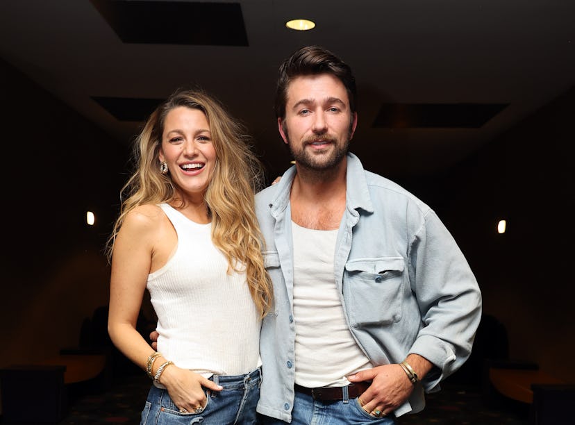 Blake Lively and Brandon Sklenar