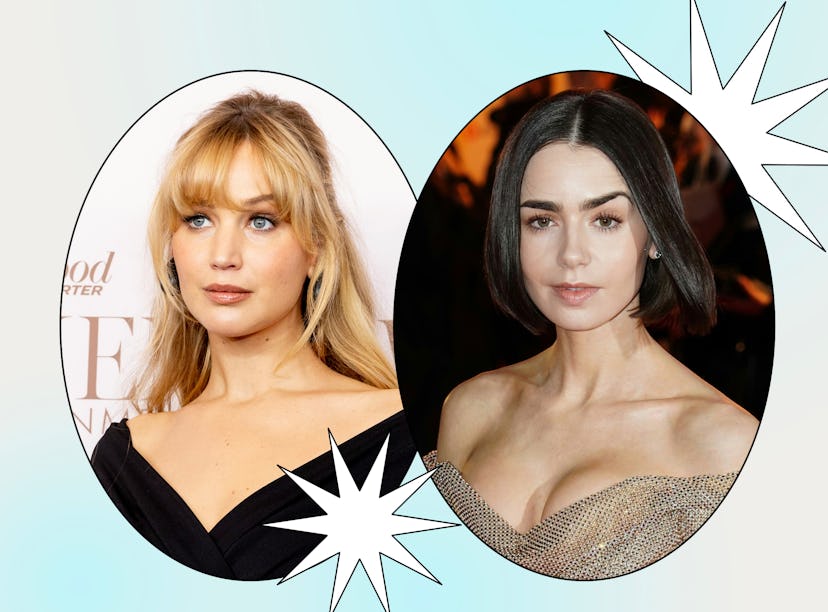 Jennifer Lawrence and Lily Collins