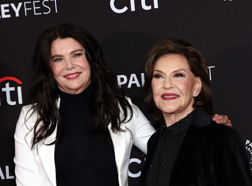 Lauren Graham and Kelly Bishop discuss 'Gilmore Girls' reboot ideas at the Amy Sherman-Palladino pan...