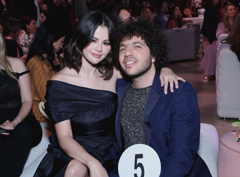 LOS ANGELES, CALIFORNIA - OCTOBER 24: (L-R) Selena Gomez and Benny Blanco attend the Second Annual R...