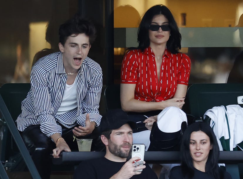 Timothee Chalamet and Kylie Jenner at Indian Wells